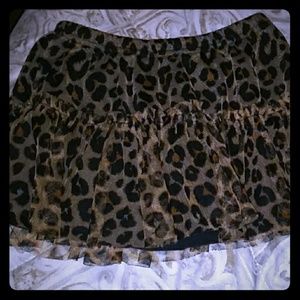 Leopard print skirt